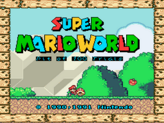 Super Mario World - The Pit of 100 Trials Title Screen